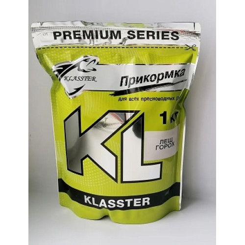 Прикормка Klasster Premium, вага 1кг, смак Лящ Горох Прикормка Klasster Premium, вага 1кг, смак Лящ Горох