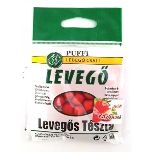 Повітряне тісто Puffi Levego Міді, вага 5г, смак Полуниця