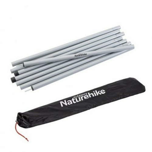 Стійки для тенту сталеві оцинковані Naturehike Steel poles Updated NH20PJ041, 16мм*2.0м, сірі (2 шт) Стійки для тенту сталеві оцинковані Naturehike Steel poles Updated NH20PJ041, 16мм*2.0м, сірі (2 шт)
