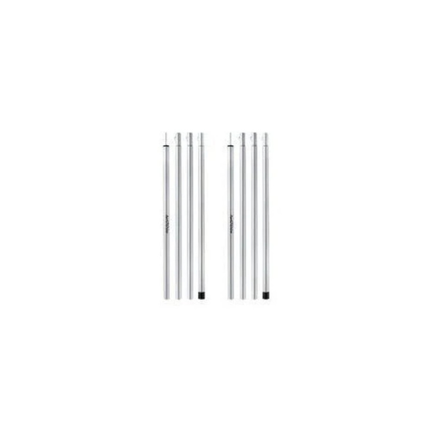 Стійки для тенту сталеві оцинковані Naturehike Steel poles Updated NH19PJ042, 25мм*2.4м, сірі (2 шт)