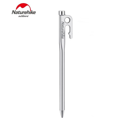 Кілок сталевий Naturehike NH19PJ014, 25 см, сірий Кілок сталевий Naturehike NH19PJ014, 25 см, сірий
