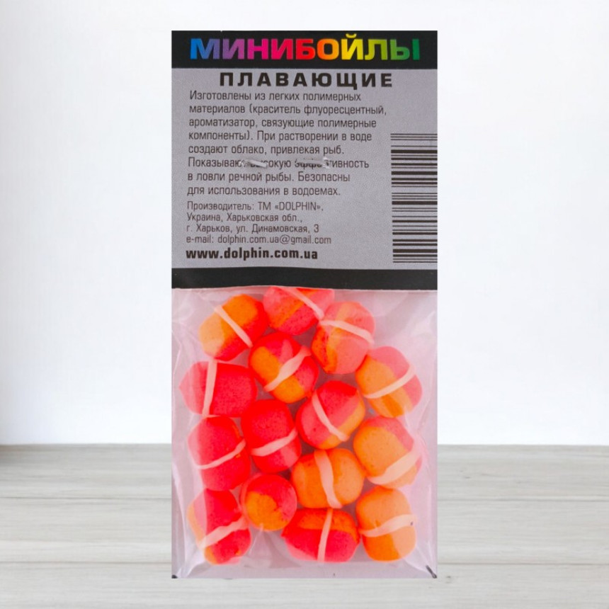 Бойли Dolphin Pop-Ups з гумкою, 6 Х 10мм, Туті-Краб