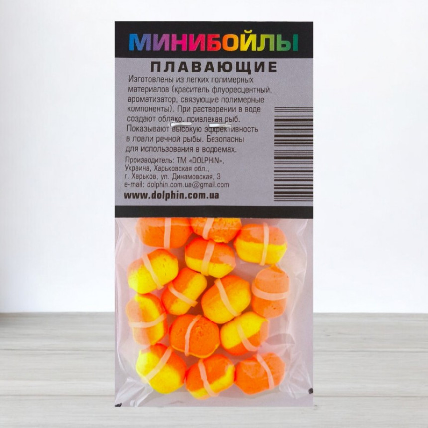 Бойли Dolphin Pop-Ups з гумкою, 6 Х 10мм, Кукурудза-Спеції