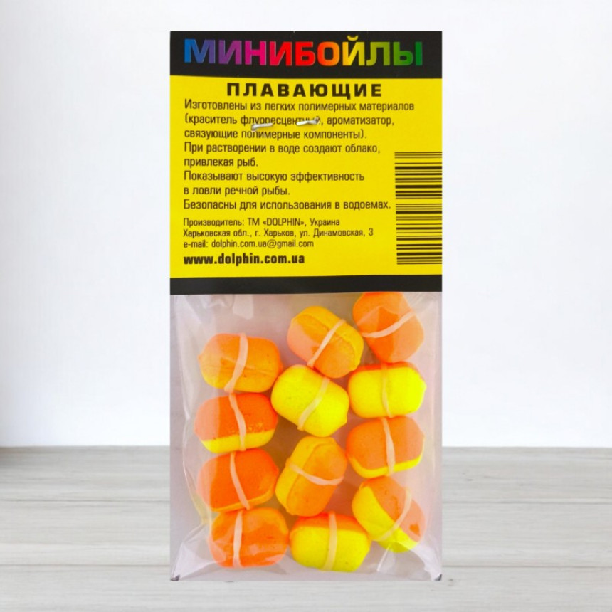 Бойли Dolphin Pop-Ups з гумкою, 8 Х 14мм, Кукурудза-Спеції