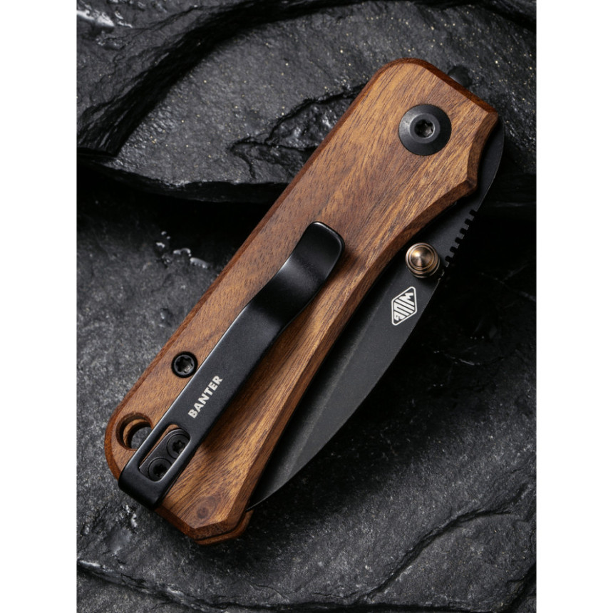 Ніж складаний Civivi Baby Banter Cuibourtia Wood C19068SB-2