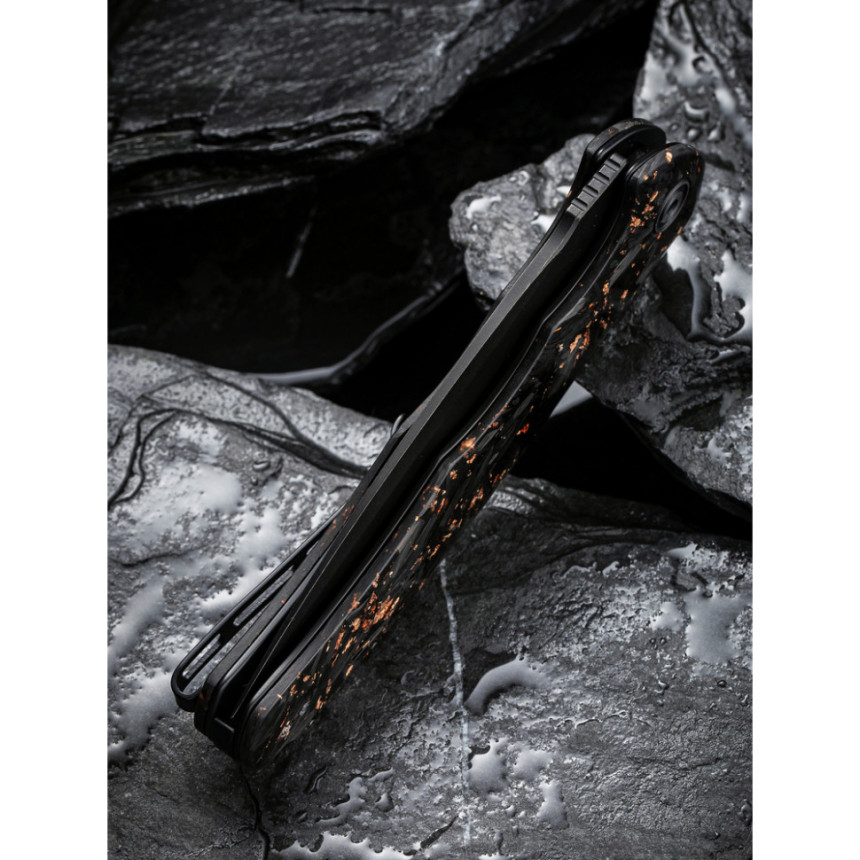 Ніж складаний Civivi Praxis Shredded Carbon Fiber C803I