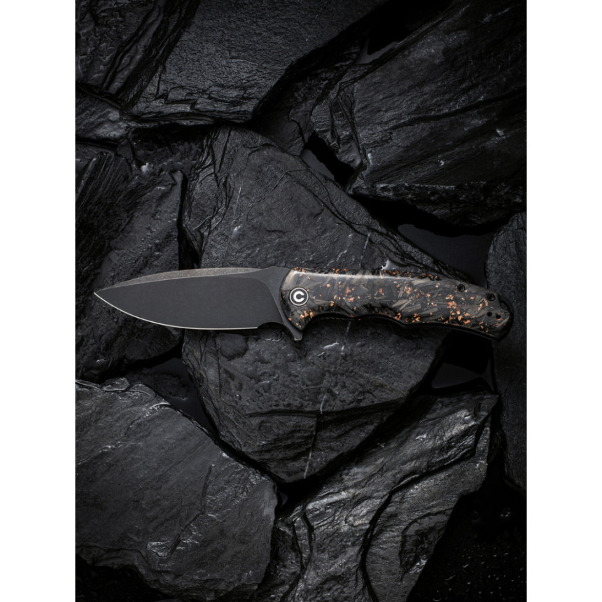 Ніж складаний Civivi Praxis Shredded Carbon Fiber C803I