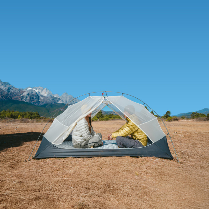 Намет надлегкий двомісний Naturehike Mongar CNK2550WS016, 15D, сiрий