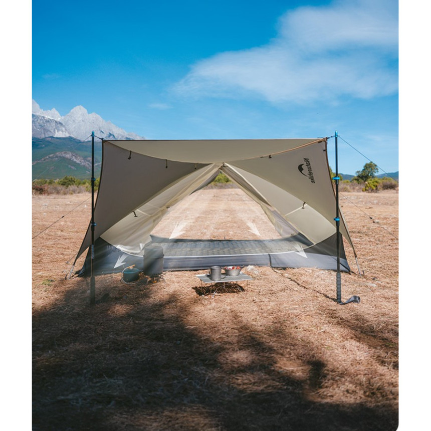 Намет надлегкий двомісний Naturehike Mongar CNK2550WS016, 15D, сiрий