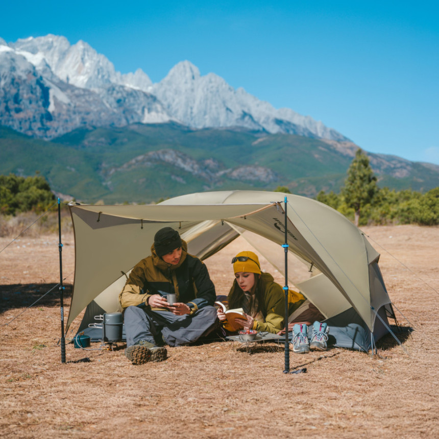 Намет двомісний ультралегкий Naturehike Mongar UL CNK2550WS016, коричневий