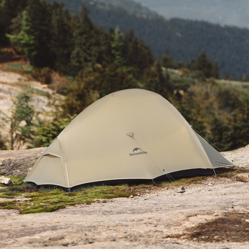 Намет надлегкий двомісний Naturehike Cloud Up Pro CNK2350WS020, 20D, пісочний