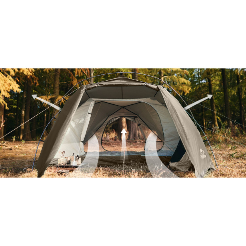 Намет двомісний Naturehike CNK2300ZP040, коричневий