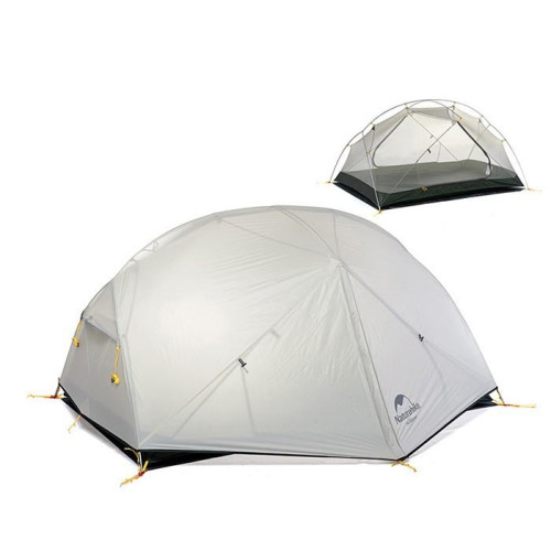 Намет надлегкий двомісний з футпринтом Naturehike Mongar NH17T007-M, 20D, сiрий Намет надлегкий двомісний з футпринтом Naturehike Mongar NH17T007-M, 20D, сiрий