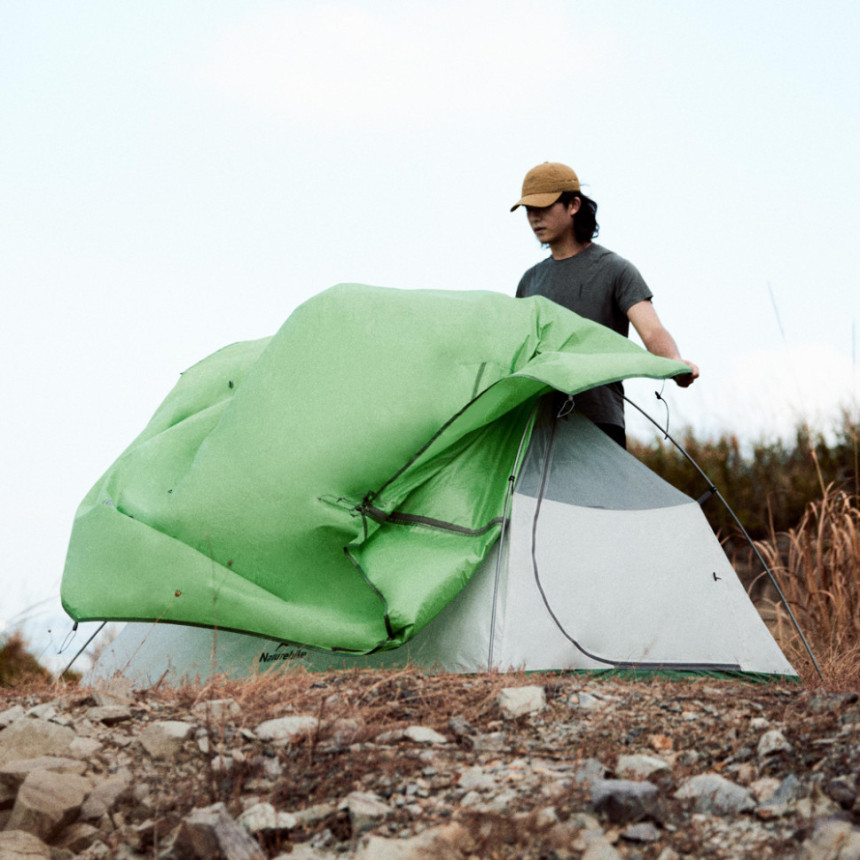 Намет надлегкий двомісний Naturehike Cloud Up Base 2 CNK2450WS032, зелений