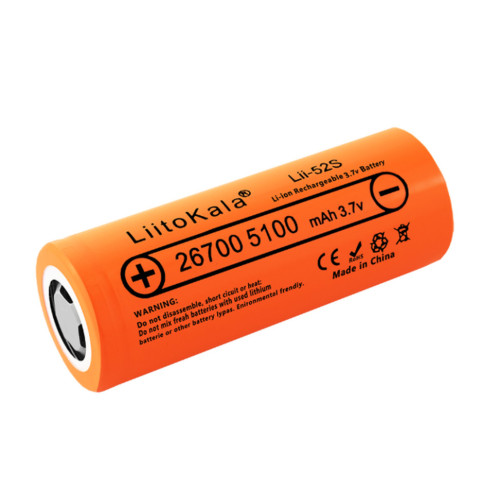 Акумулятор літій-іонний LiitoKala Lii-52S 26700 на 5200мАг 20A Акумулятор літій-іонний LiitoKala Lii-52S 26700 на 5200мАг 20A