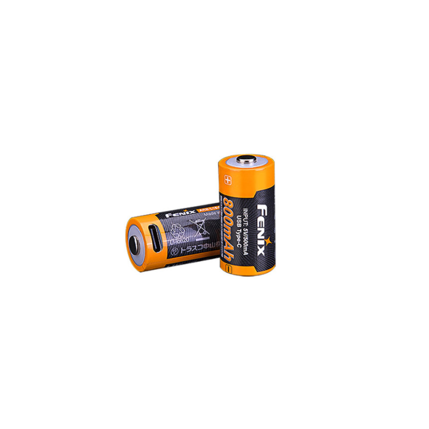 Акумулятор 16340 Fenix 800 UP mAh Li-ion Type-C