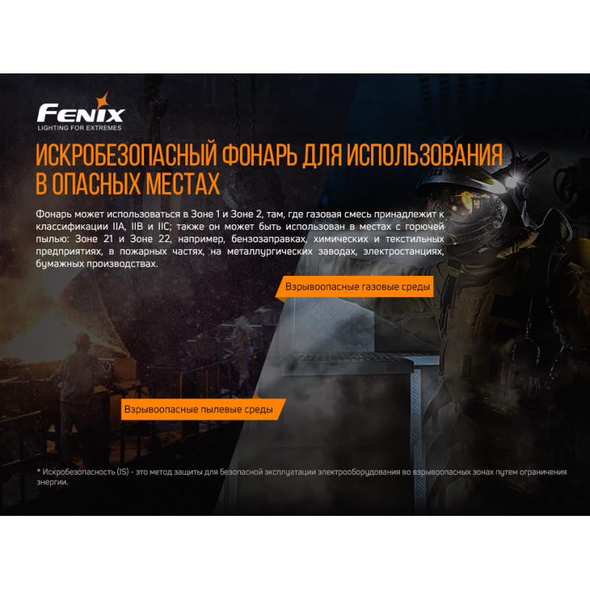 Ліхтар ручний вибухобезпечний Fenix WF30RE