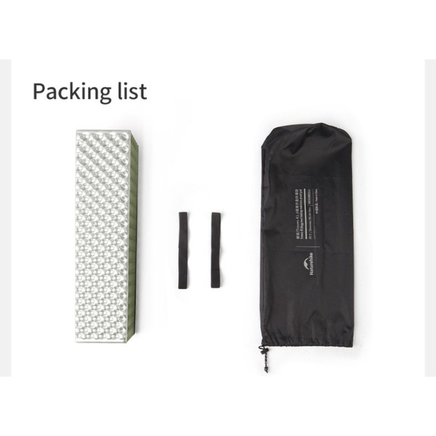 Килимок складаний IXPE Naturehike CNK2450WS044, алюмінієва плівка, 195x60х1,8 см, синій