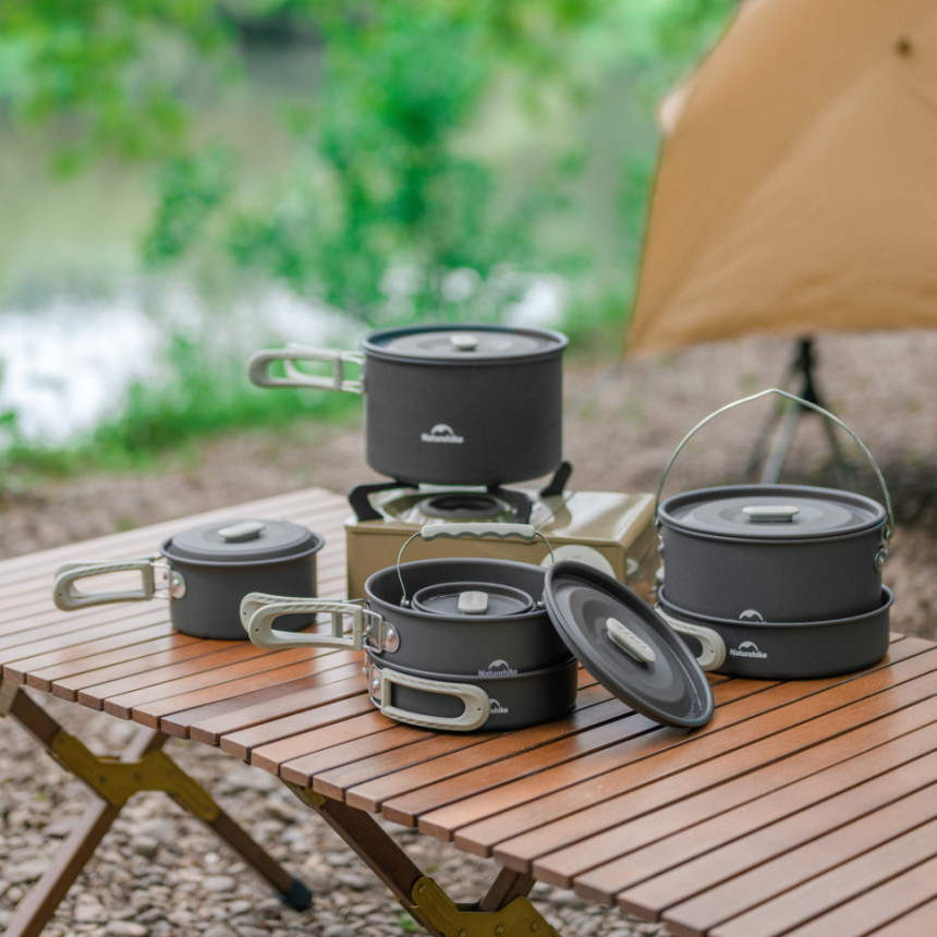 Каструля Naturehike CNK2450CF010, 1.7 л, алюміній