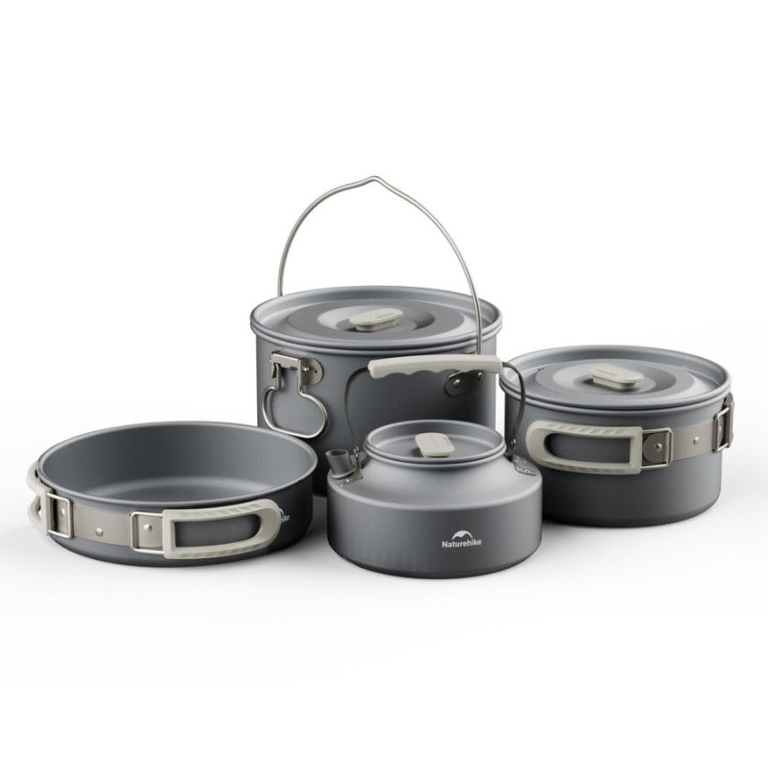 Каструля Naturehike CNK2450CF010, 1.7 л, алюміній