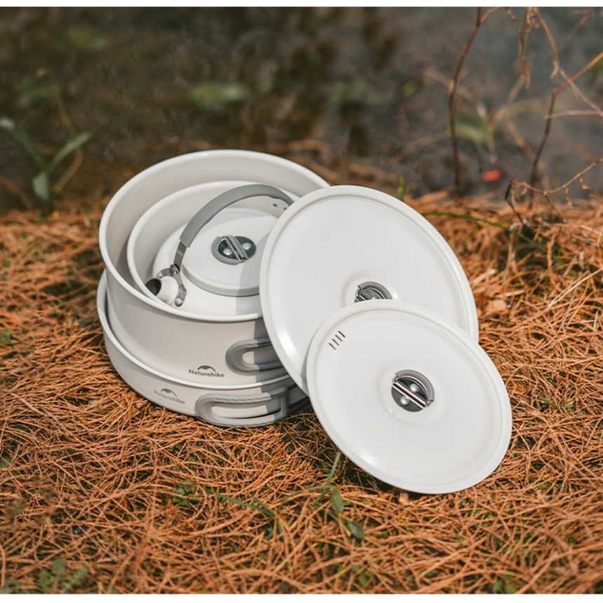 Каструля із керамічним антипригарним покриттям Naturehike CNK2450CF013, 3 л, алюміній