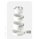 Сковорідка зі складаною ручкою Naturehike CNK2450CF013, 17,5 см, алюміній, біла