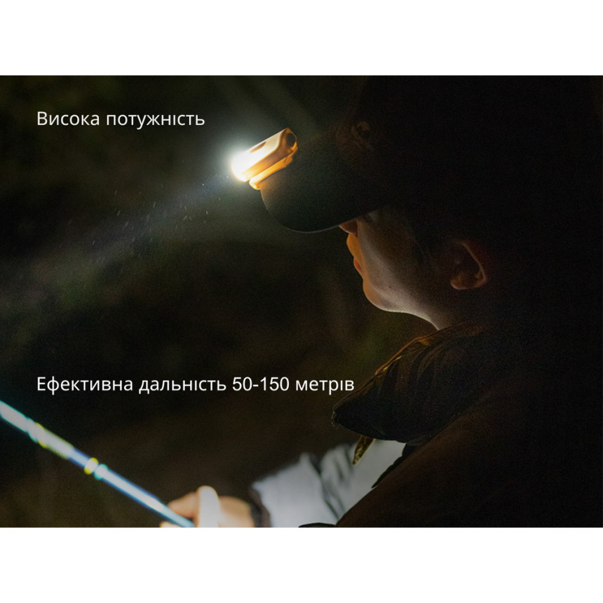 Ліхтар з кліпсою Naturehike NH21ZM013, бежевий