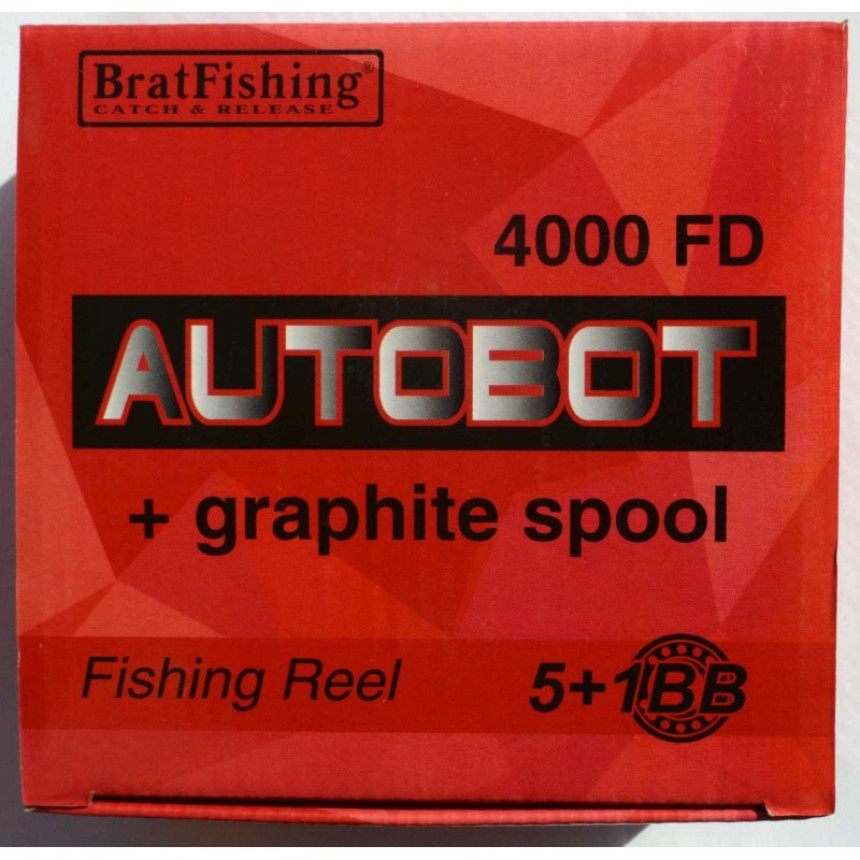 Котушка для риболовлі BratFishing, AUTOBOT 4000 FD, 5+1 підш.