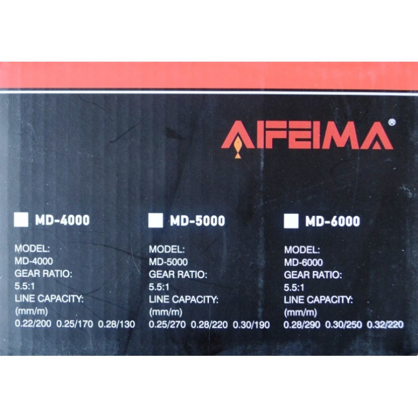 Рибальська котушка, Feima MD 6000, 7+1 підшипник, з бейтранером, розмір 6000