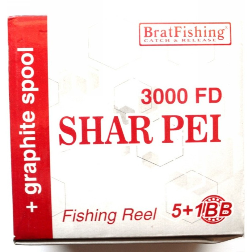 Котушка для спінінга BratFishing, SHAR PEI 3000 FD, 5+1 подш.