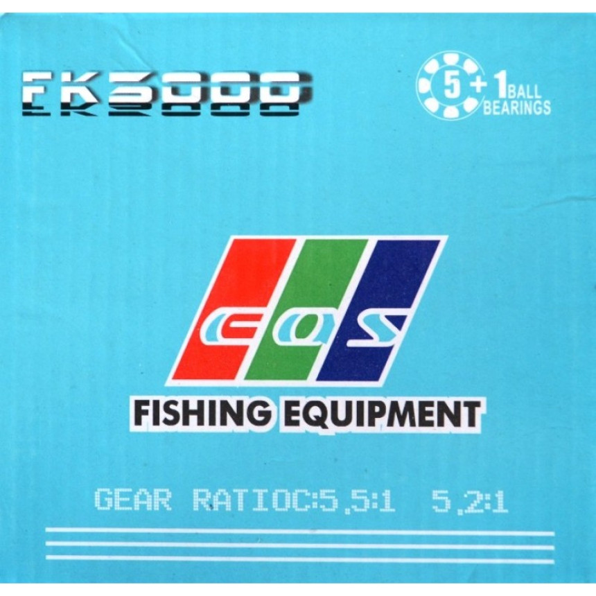 Котушка рибальська, EOS FK 3000, 5+1 підшипник