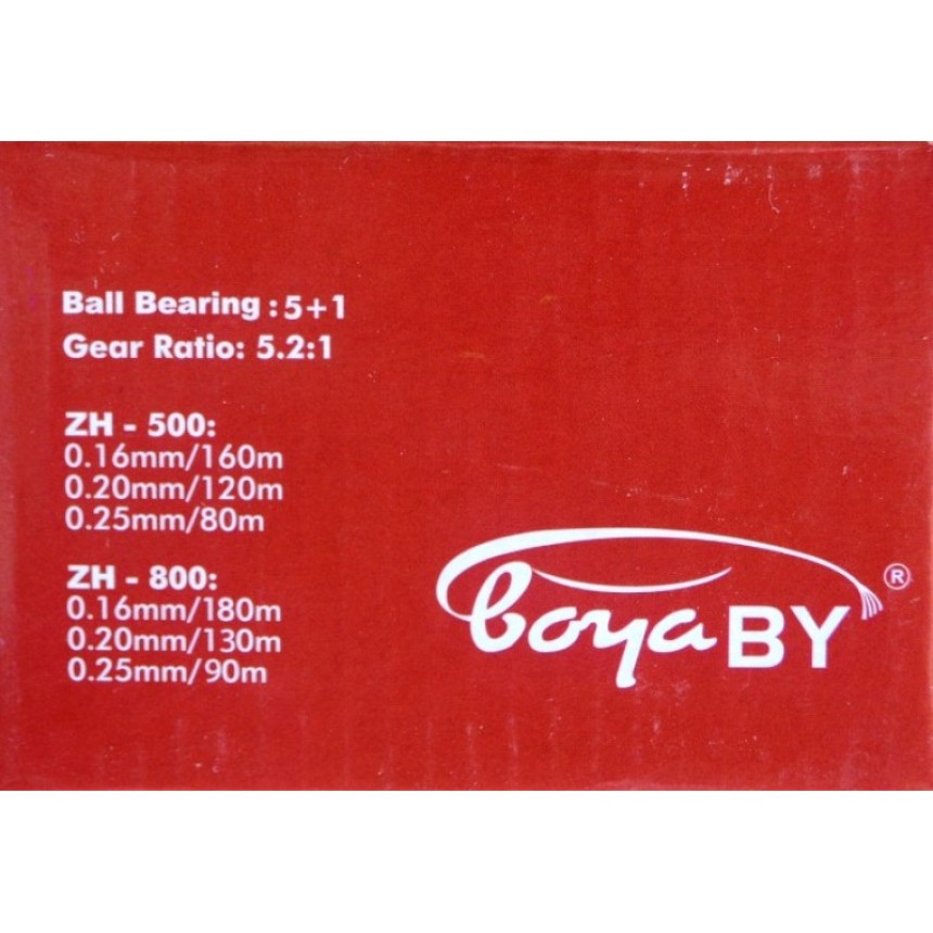 Рибальська котушка, BoyaBy ZH 500, 5+1 підшипник, розмір 500