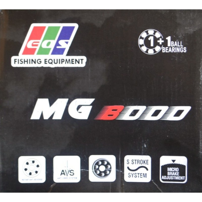 Рибальська котушка EOS MG 8000/, 1+1 підшипників
