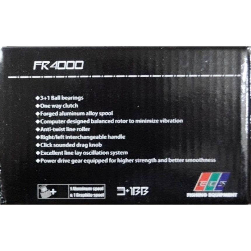 Котушка для вудилища, EOS Fraxel 4000, 3+1 підшипник, з бейтранером