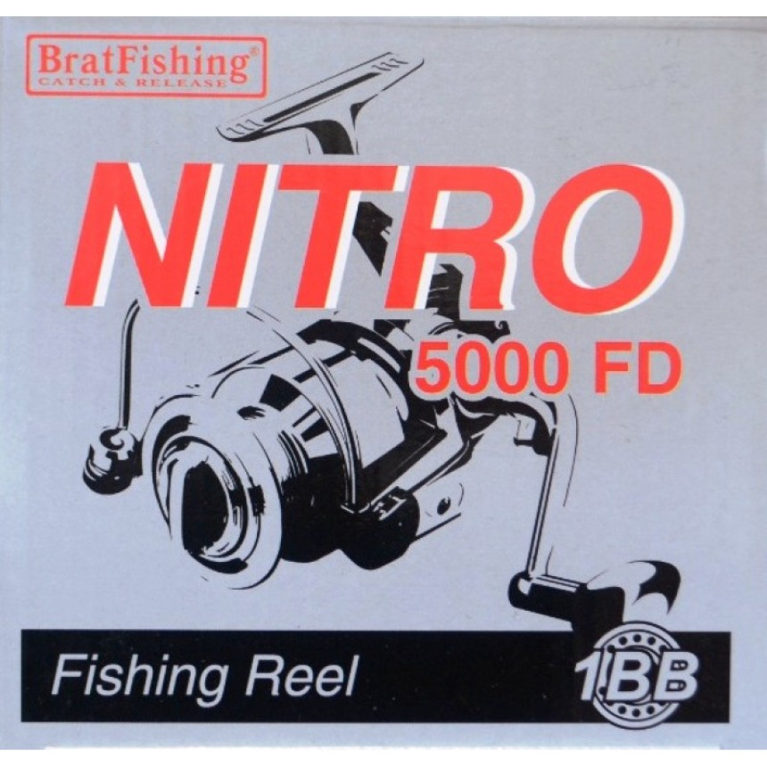 Котушка рибальська BratFishing NITRO 5000 FD, 1 подш.