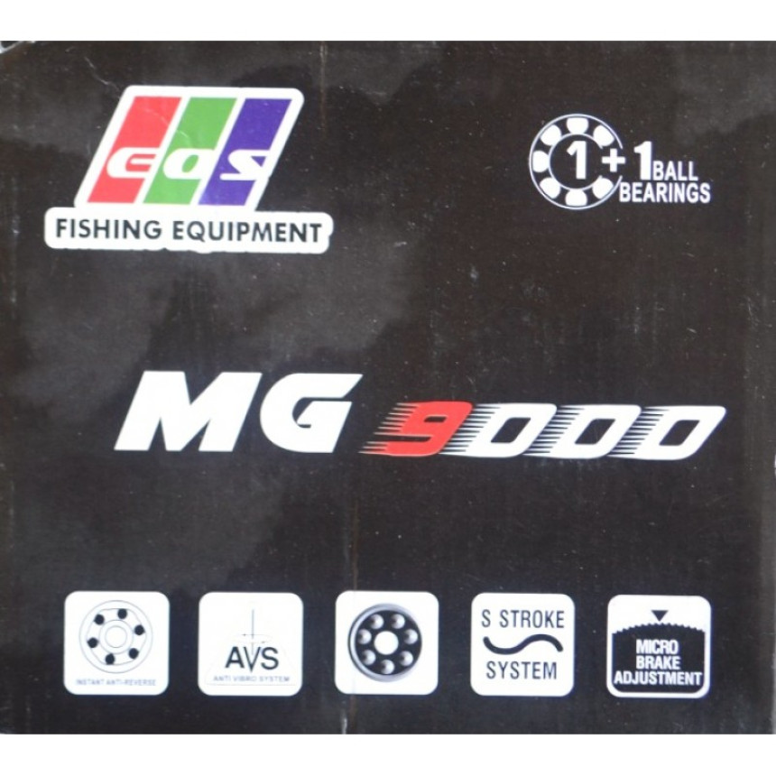 Рибальська котушка EOS MG 9000, 1+1 підшипників