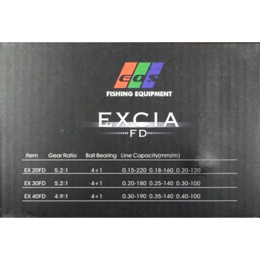 Котушка для спінінга, EOS Excia 3000FD, 4+1 підшипник, розмір 3000