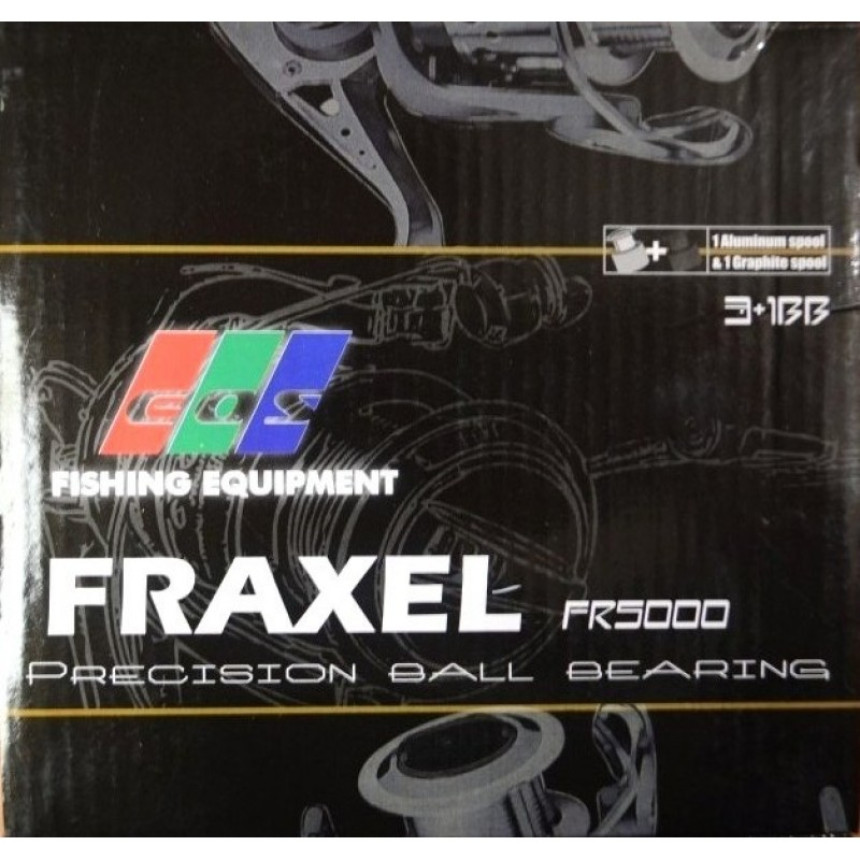 Котушка для спінінга, EOS Fraxel 5000, 3+1 підшипник, з бейтранером