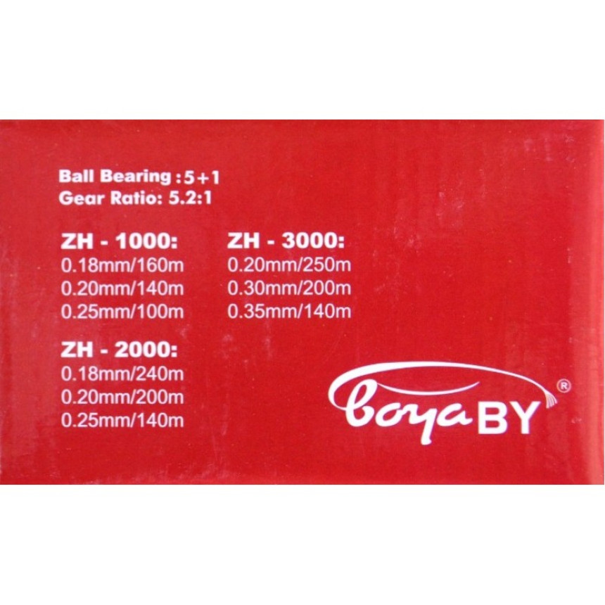 Котушка для спінінга, BoyaBy, ZH 3000, 5+1 підшипник, розмір 3000