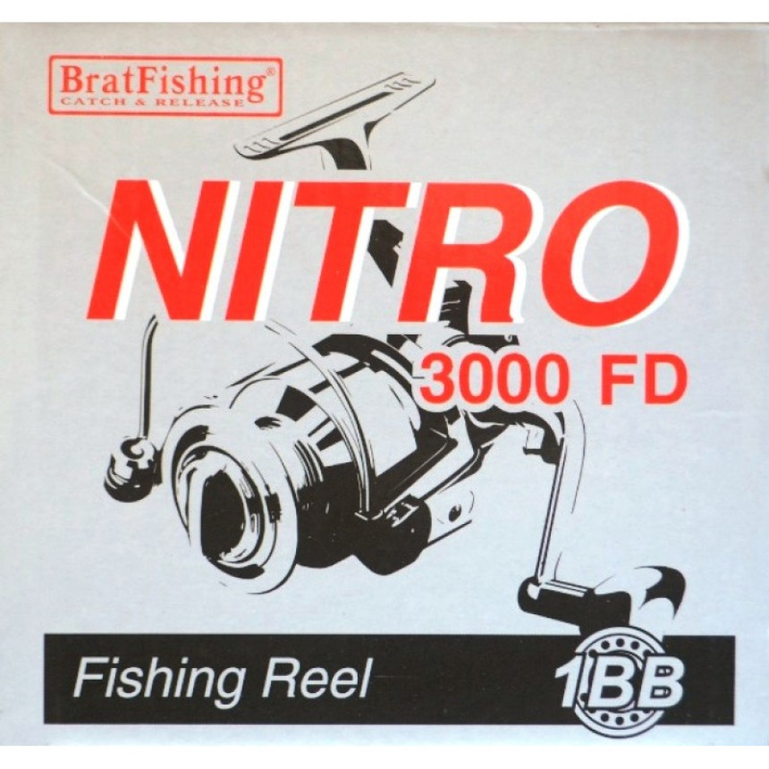 Котушка для спінінга Братфишинг, NITRO 3000 FD, 1 подш.