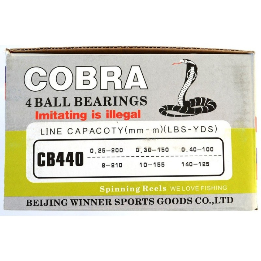 Котушка для спінінга Cobra Winner 4 підшипника