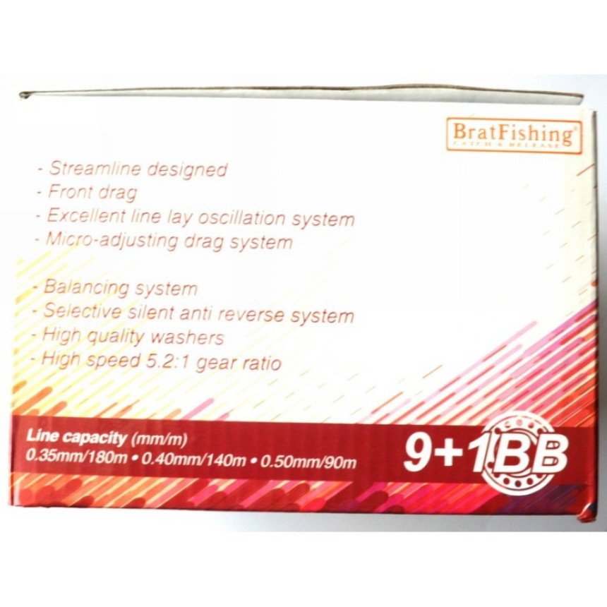 Котушка для спінінга Братфишинг COYOTE 5000 BAITRUNNER RD, з бейтраннером 9+1 подш.