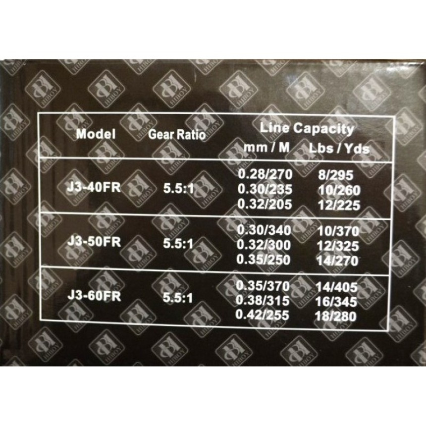Котушка рибальська, Hiboy J3-50FR, 5 підшипників, з бейтранером, розмір 5000