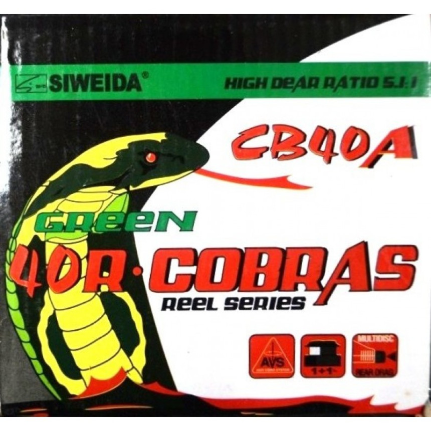 Котушка рибальська, Siweida Cobras, розмір 4000, 4 підшипники