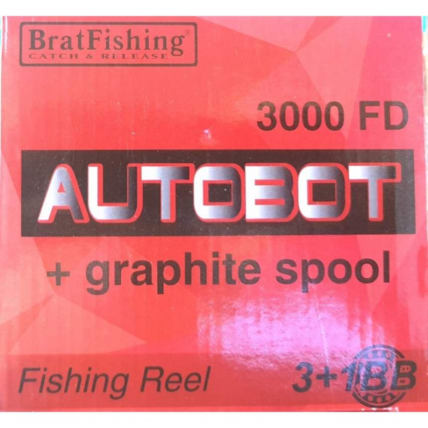 Котушка BratFishing, AUTOBOT 3000 FD, 3+1 подш.