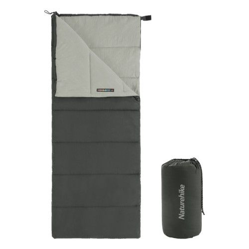 Спальний мішок Naturehike F150 NH22MSD05, лівий, графіт Спальний мішок Naturehike F150 NH22MSD05, лівий, графіт