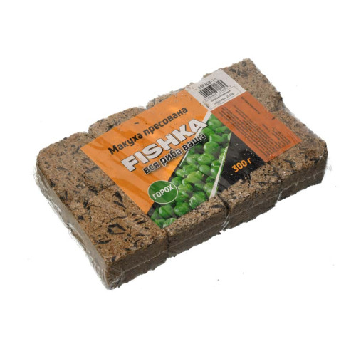 Макуха пресована Fishka 300г Горох Макуха пресована Fishka 300г Горох