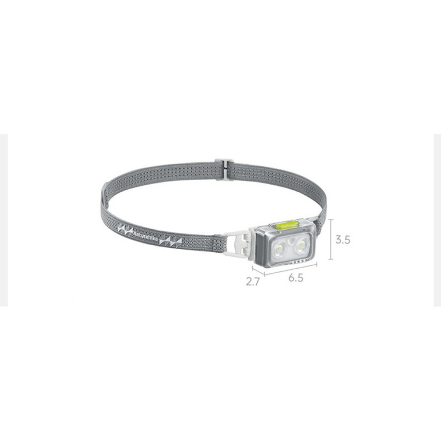 Ліхтар налобний Naturehike CNK2550ZM011, сірий