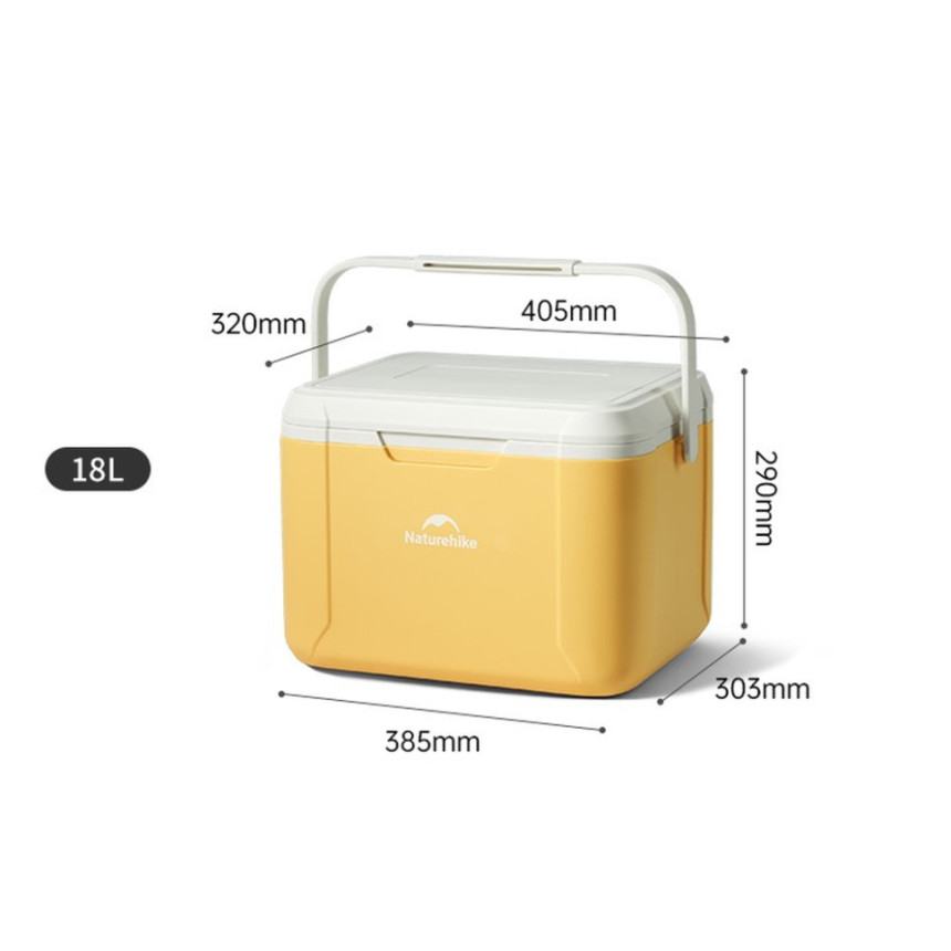 Туристичний холодильник Naturehike CNK2450CF012, 18 л, жовтий