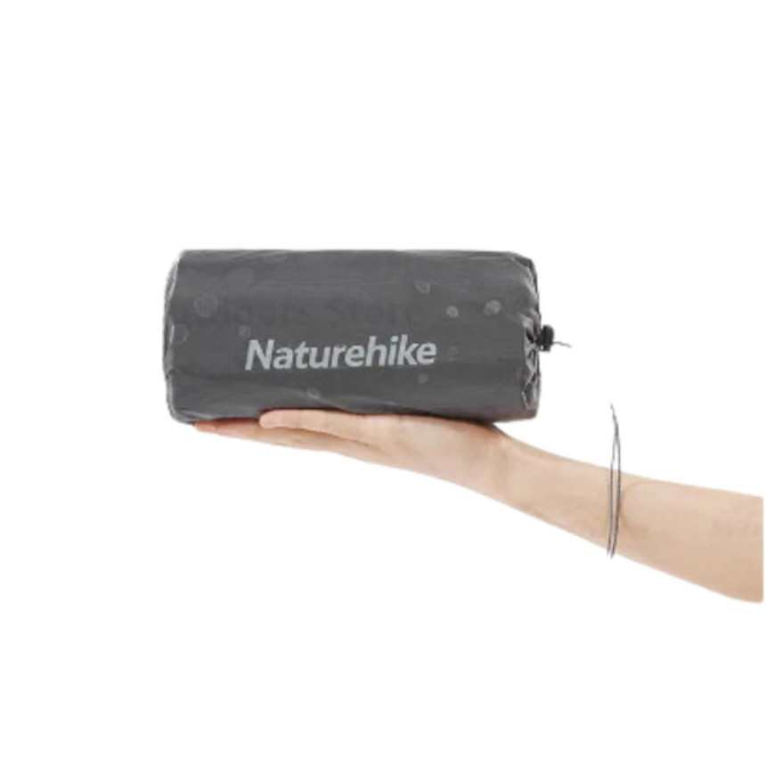 Матрац надувний надлегкий Naturehike CNH22DZ018, овальний, із мішком для надування, 168 см, зелений